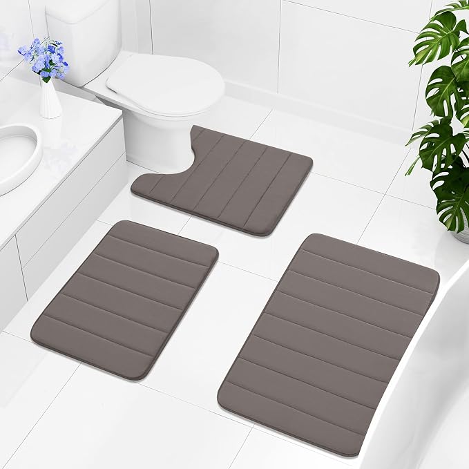 Buganda Memory Foam Bath Mat, 35.4" x 24", Ultra Soft and Non-Slip Bathroom Rugs - Image 8