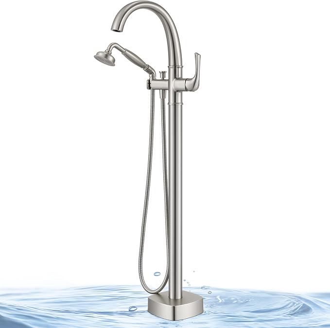 Free Standing Tub Faucet, Jabbol Luxury Freestanding Bathtub Faucet by Jabbol