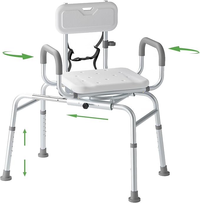 Sliding Shower Chair Tub Transfer Bench by Loyoda
