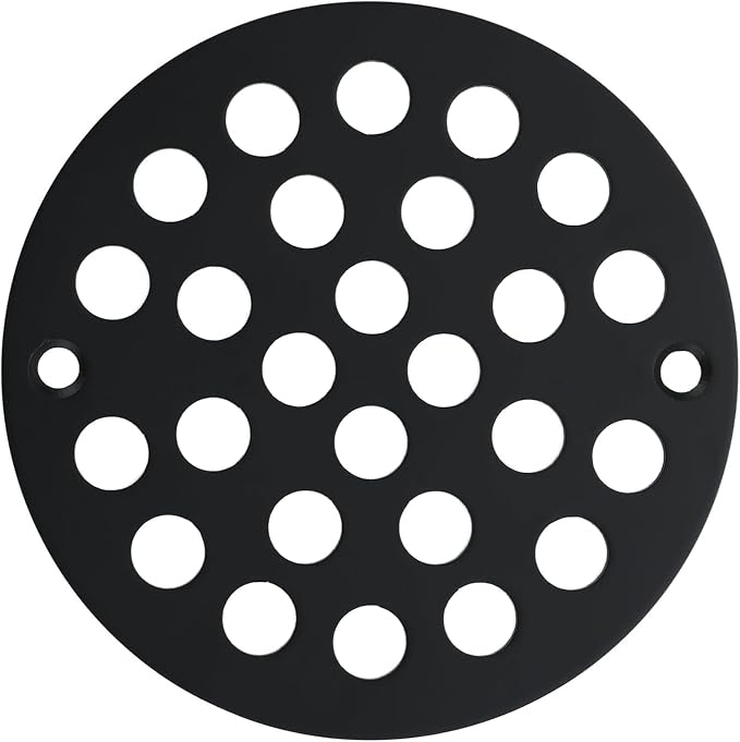 4 Inch Shower Drain Cover, Round Screw-in Floor Drain Cover, Easy-to-Install by Rixid