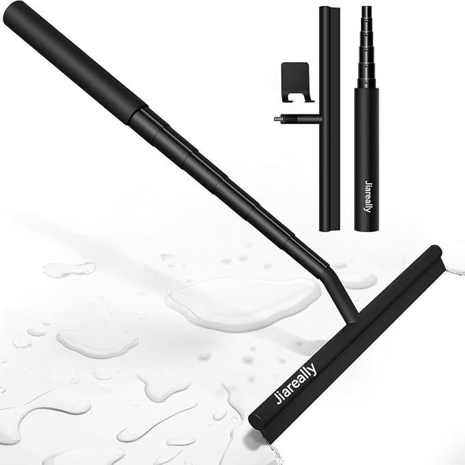 Professional Shower Squeegee for Glass Doors, 12 Inch Squeegee for Shower Glass by Jiareally