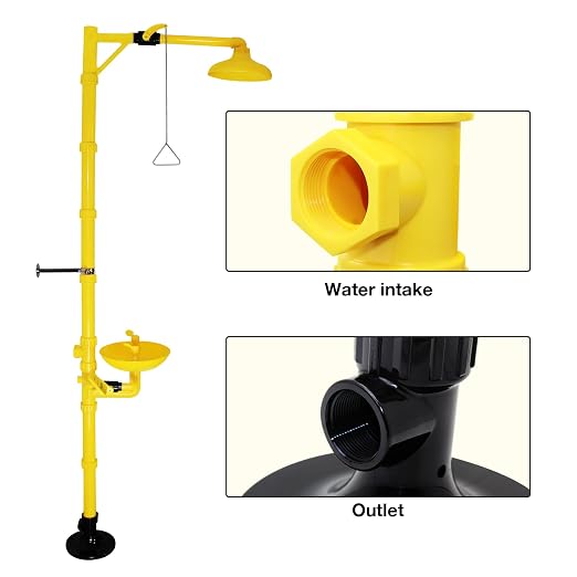 Emergency Shower Eyewash Station OSHA Approved, Eye Wash and Shower Combination - Image 2