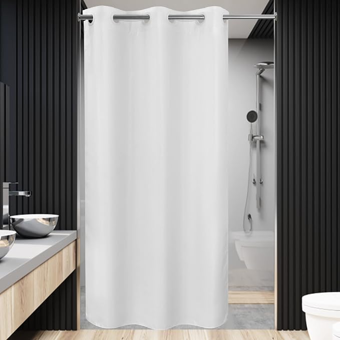 River Dream No Hook Stall Shower Curtain or Liner 36" Wide - Image 7