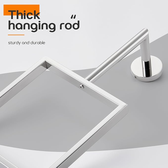 Towel Ring Chrome Bathroom Towel Holders - Image 8