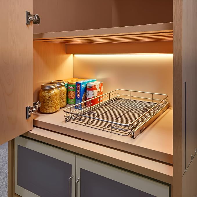 Cabinet Pull Out Shelves, Heavy-Duty Premium Collection Slide Out Shelves - Image 6