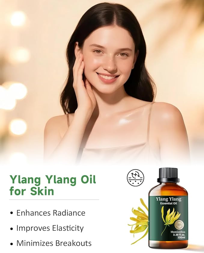 Mumianhua 100% Pure Ylang Ylang Essential Oil Natural Ylang Ylang Oil - Image 3
