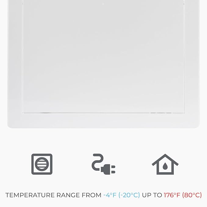 4x4 Inch White Access Panel – ABS Plastic Rectangular Wall & Ceiling Access Door - Image 6