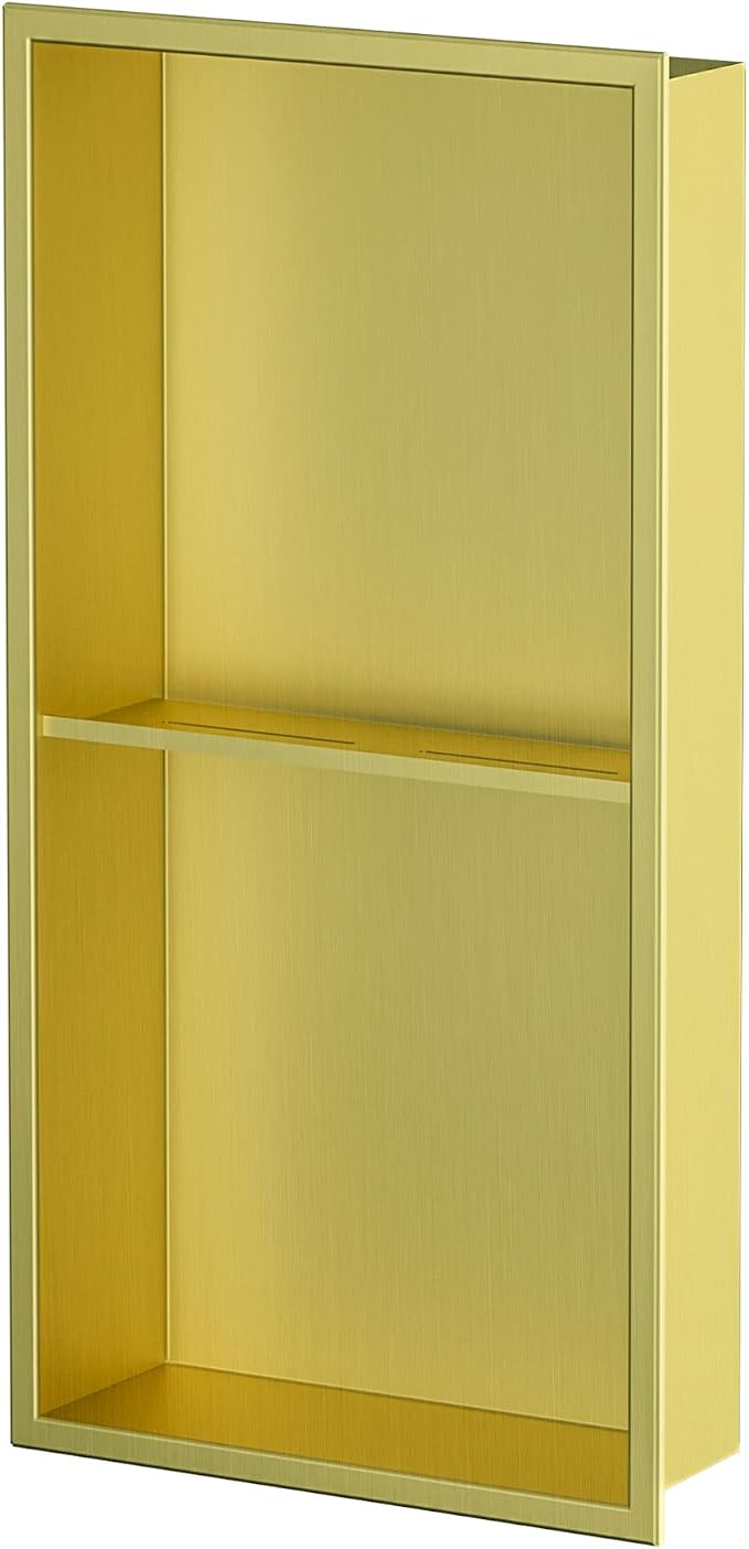 Neodrain Shower Niche Double Shelf Stainless Steel No Tile Needed Bathroom - Image 4