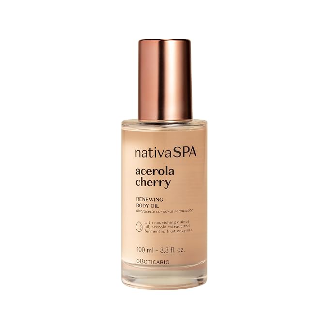 Nativa SPA by O Boticario Acerola Cherry Renewing Body Oil, Luminous Glow & by NativaSPA
