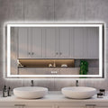 ISKM 50'' x 32'' LED Mirror for Bathroom Lighted Vanity Mirror for Wall Front by ISKM-IStillKeepMovin