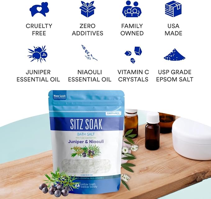 Sitz Bath Soak 2-Lbs Sitz Salt Epsom Salt Hemorrhoid Soothing - Image 7