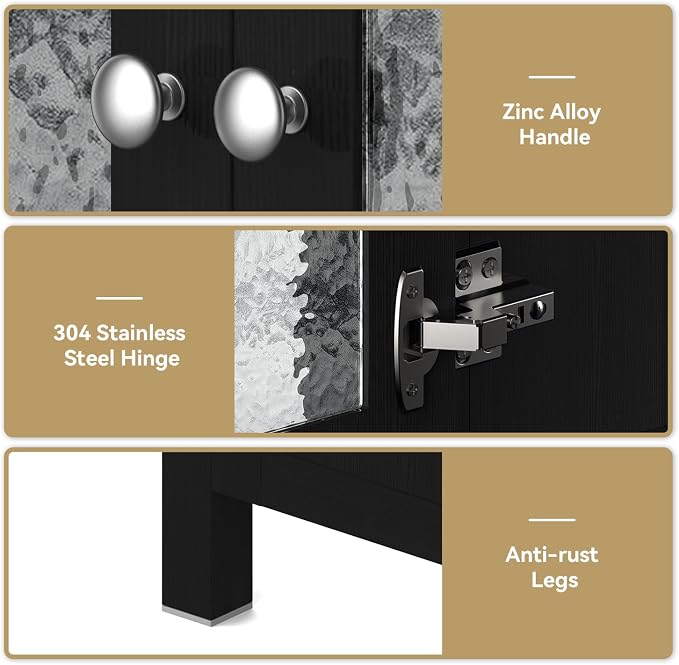 30-Inch Black Bathroom Vanity - Image 3
