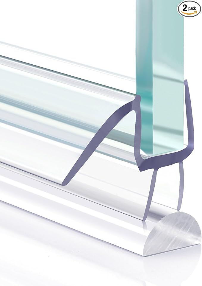 Shower Door Bottom Seal, Frameless Glass Shower Door Seal Strip by FCSOTSPS