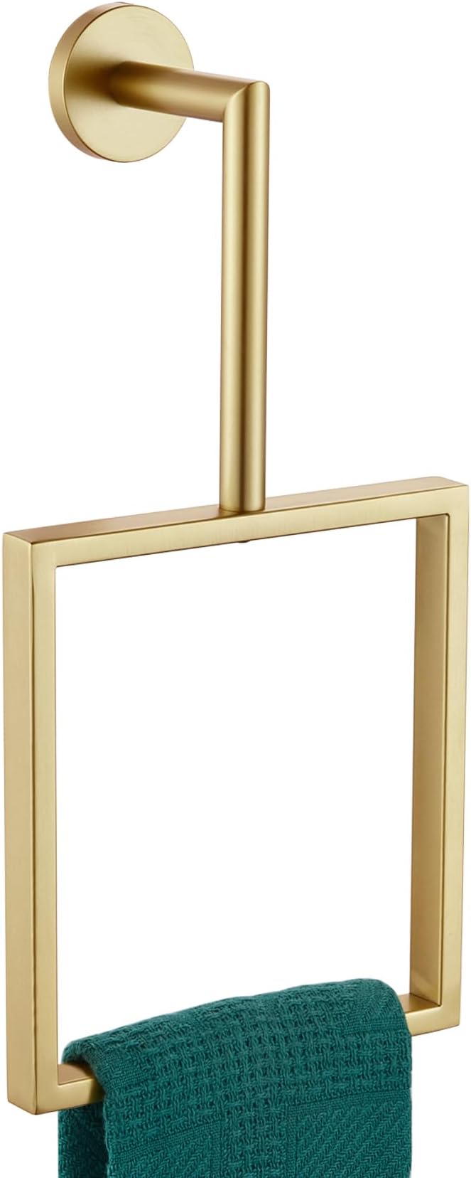 Towel Rings for Bathroom Wall Mounted Vertical Towel Rack Brushed Gold by AONEON