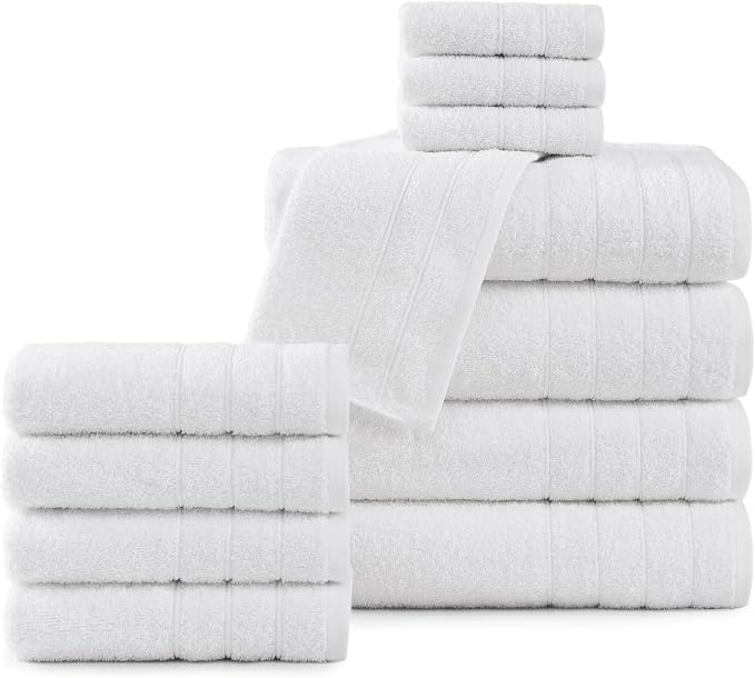 Casa Platino 100% Cotton Luxury Bathroom Towel Set by CasaPlatino