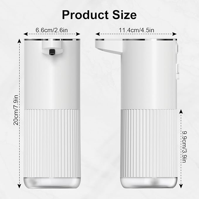 GuDoQi Automatic Touchless Liquid Soap Dispenser, 4-Level Adjustable Foam - Image 2