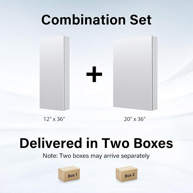 WELLFOR 32" x 36" Bathroom Medicine Cabinet - Image 8