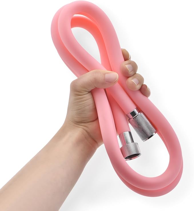 Silicone Shower Hose Extra Long, Explosion Proof Anti Winding Showerhead Hose by JASYA