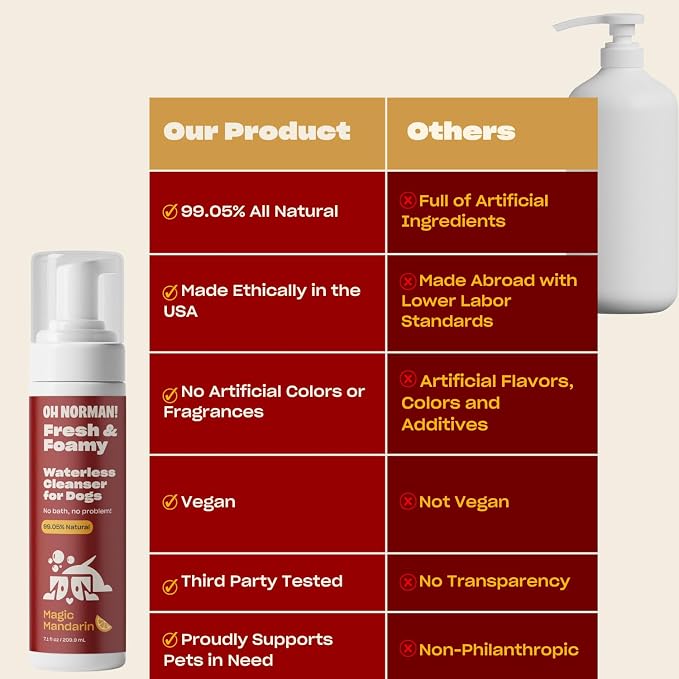 OH NORMAN! Hypoallergenic Magic Mandarin Scent Fresh and Foamy Dry Shampoo - Image 4