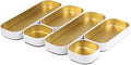 Three by Three Seattle 6 Piece Shallow Metal Organizer Tray Set by ThreebyThreeSeattle