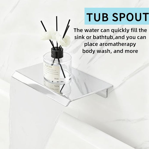 10 Inch Shower Faucet Set, Ceiling Mounted Rainfall Shower System - Image 2