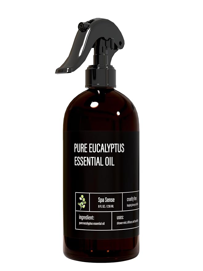 Pure Eucalyptus Oil Shower Mist and Steam Room Spray by Spa+Sense
