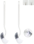 2 Pack Curved Toilet Bowl Brush Without Holder by Ryhiac