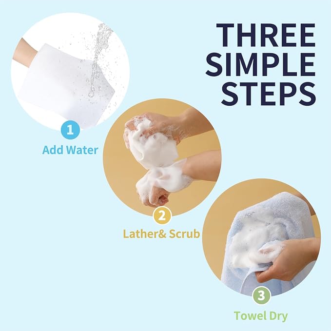 HYGIENJOY-21% Larger, Rinse Free Bath Sponges - Image 3