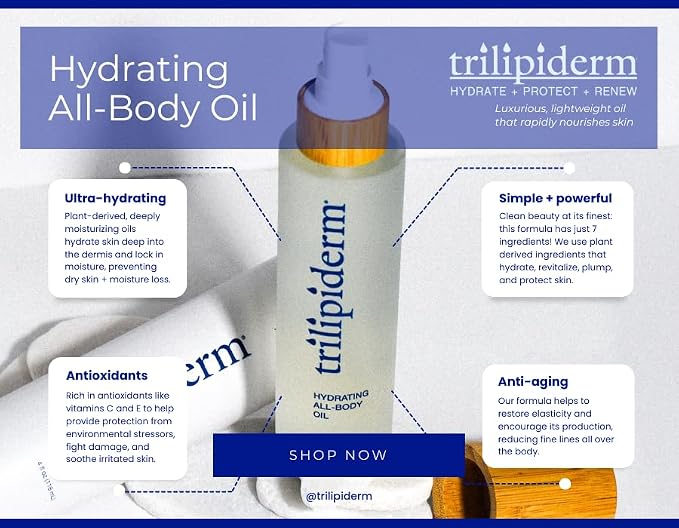 Trilipiderm Hydrating All-Body Oil – Ultra-Moisturizing, Vitamin-Rich Lipid - Image 2