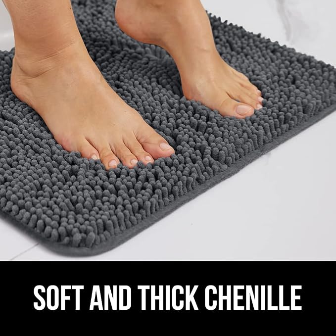 GORILLA GRIP Bathroom Rug Sets, Soft Chenille 2 Piece Area Rugs Set, Toilet - Image 4