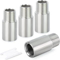 TAISHER 4PCS Stainless Steel Pipe Fittings, 1/4" NPT Male x 1/4" NPT Female by TAISHER