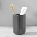 Matte Grey Toothbrush Holders for Bathrooms by BSDISP