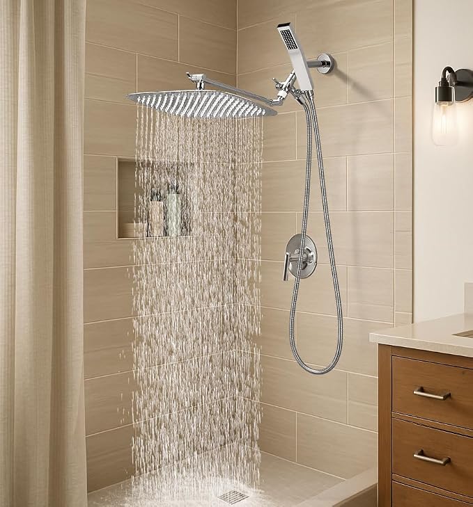 G-Promise All Metal 16 Inch Dual Square Shower Head - Image 7