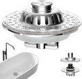 Universal Bathtub Drain Stopper Shower Drain Hair Catcher by GreatHomeEssentialsforYou