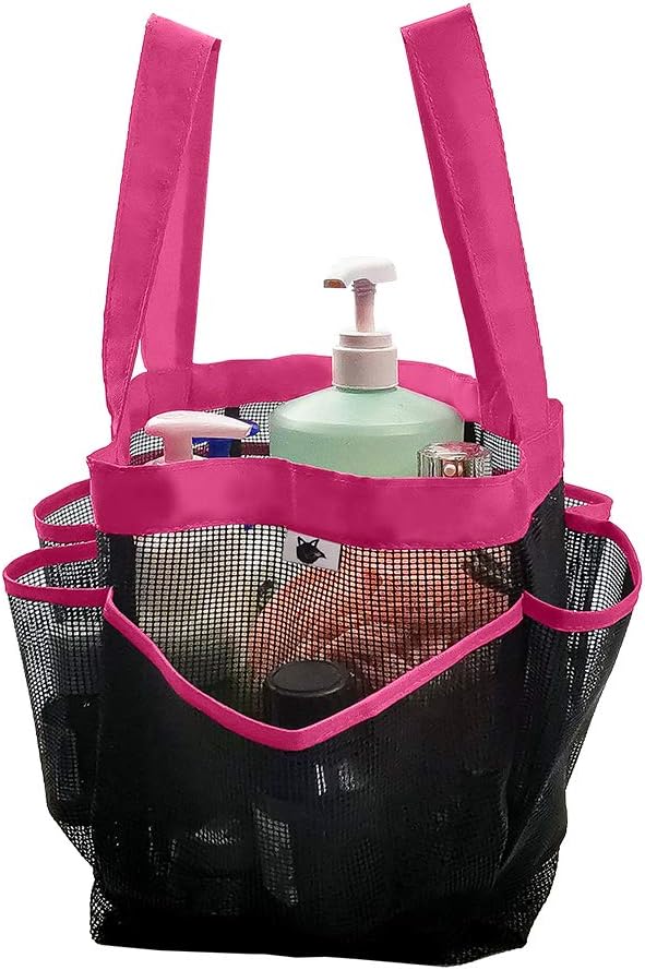 SPINFOX 2 Pack Mesh Shower Caddy, Quick Dry Shower Tote Bag Hanging Toiletry - Image 4