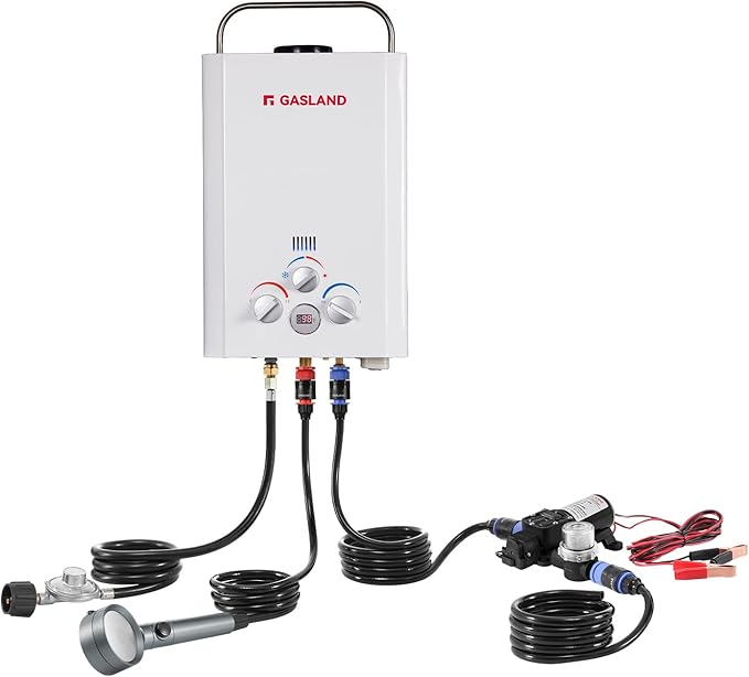 GASLAND 6L 1.58GPM Portable Propane Tankless Water Heater by GASLAND