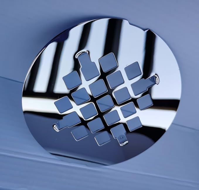 4-1/4 inches Snap-On Round Shower Drain Cover, Stainless Steel - Image 8