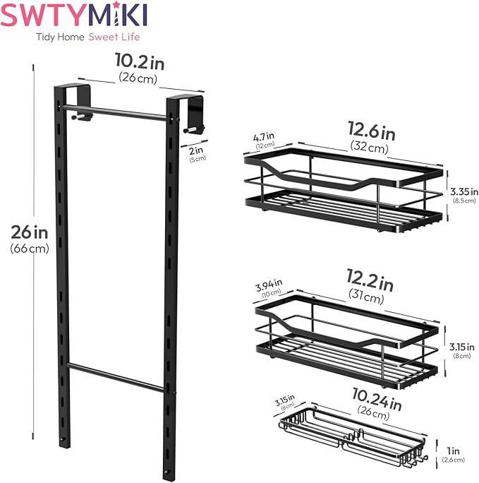 SWTYMIKI Over the Door Shower Caddy - Image 7