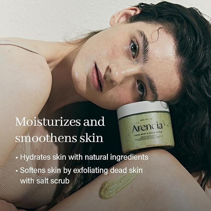 Arencia Fresh Cloud Sea Salt Body & Scalp Scrub - Image 4