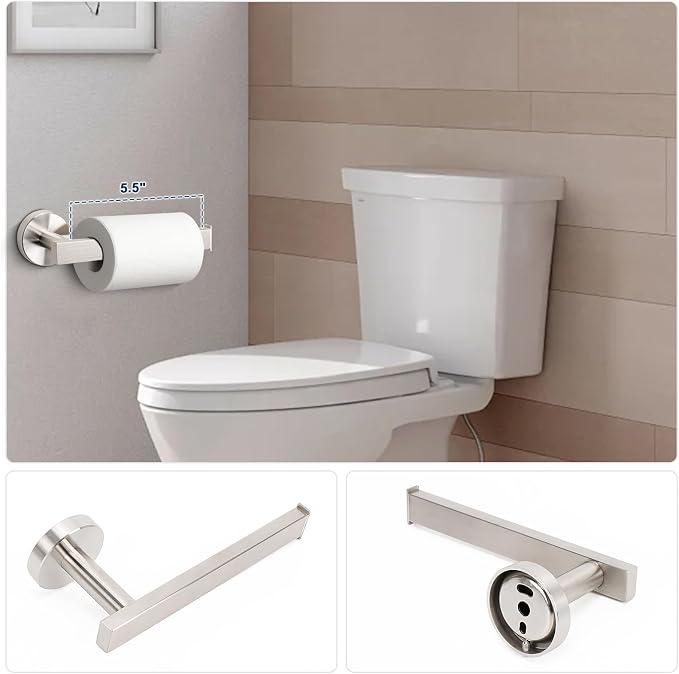 NearMoon 5 Pieces Bathroom Hardware Set 304 Stainless Steel - Image 5