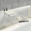 Acrylic Bathtub Tray, 32.28in Clear Bath Caddy, Bathroom Caddy Tray by QTLILMNT