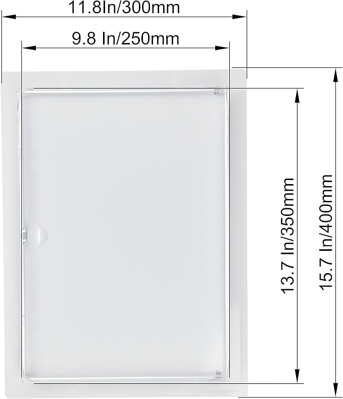 10" x 14" White Metal Access Panel. Service Shaft Door Panel. Plumbing - Image 10