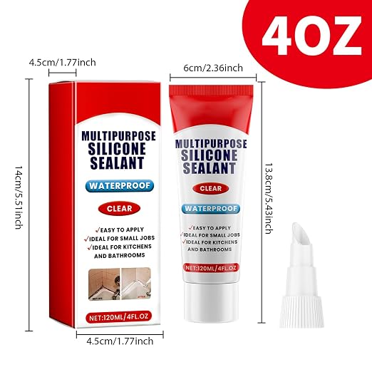 Clear Silicone Caulk, Silicone Sealant, Waterproof Sealant, Ideal Choice - Image 2