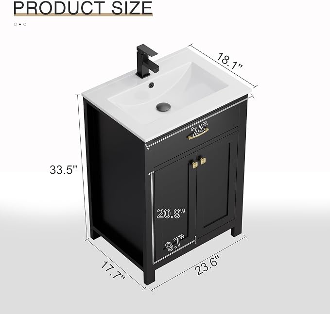 LUCKWIND 24" Bathroom Vanity - Image 2