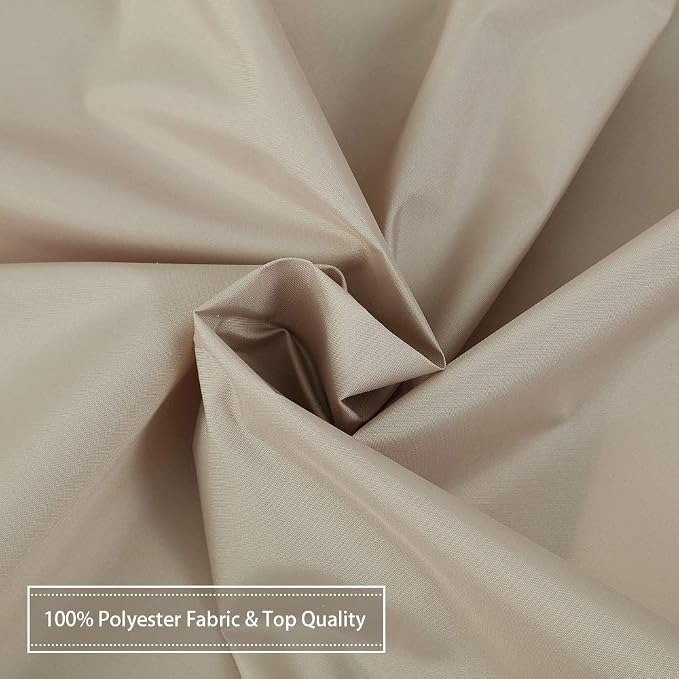 CAROMIO Hotel Quality 100% Waterproof Fabric Shower Curtain or Liner - Image 6