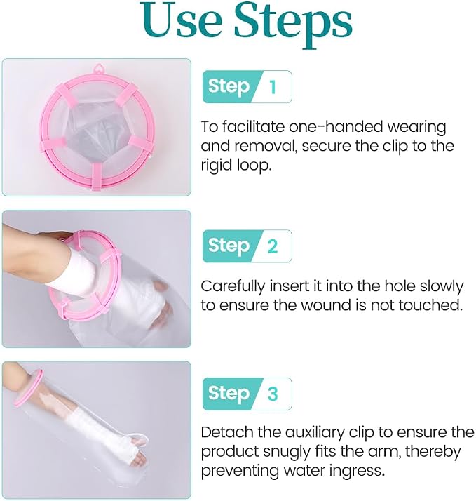 Cast Covers for Shower Arm, Waterproof Cast Cover Arm Adult, Cast Protector for - Image 5