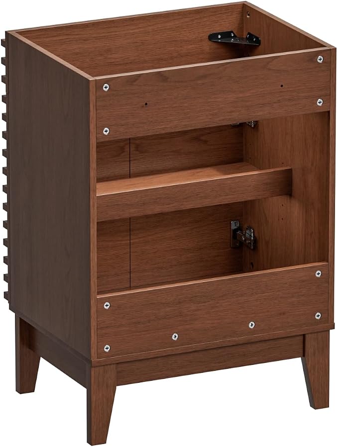 ROOMTEC 24" Bathroom Vanity, Mid-Century Freestanding Bathroom Cabinet Vanity - Image 9