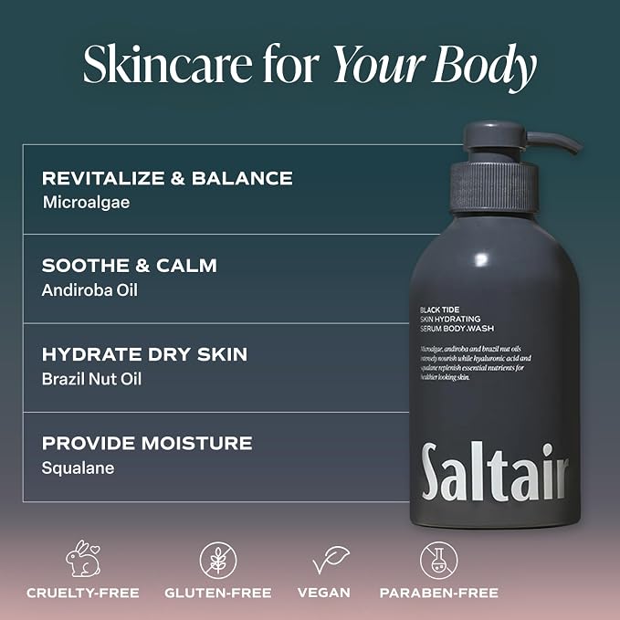 Saltair Body Wash, Cruelty-Free, Paraben-Free. 2x 17oz Pump Bottles - Image 3