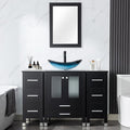 LUCKWIND 48" Bathroom Vanity Sink Combo, 24-inch Main Cabniet by LUCKWIND