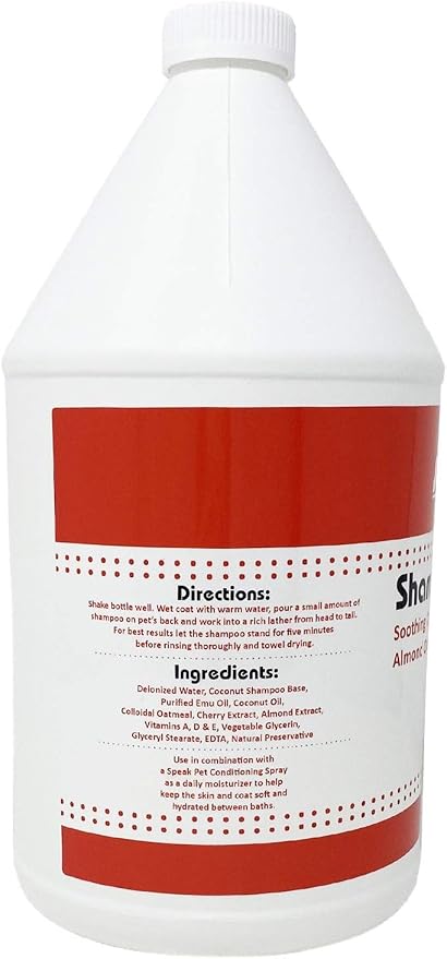 Natural Dog Shampoo, Soothing Cherry Almond Oatmeal, 1 Gallon - Image 2